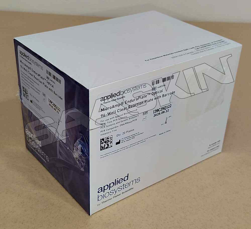 Thermo Fisher Applied Biosystems MicroAmp EnduraPlate Optical 96-Well Clear Reaction Plates with Barcode