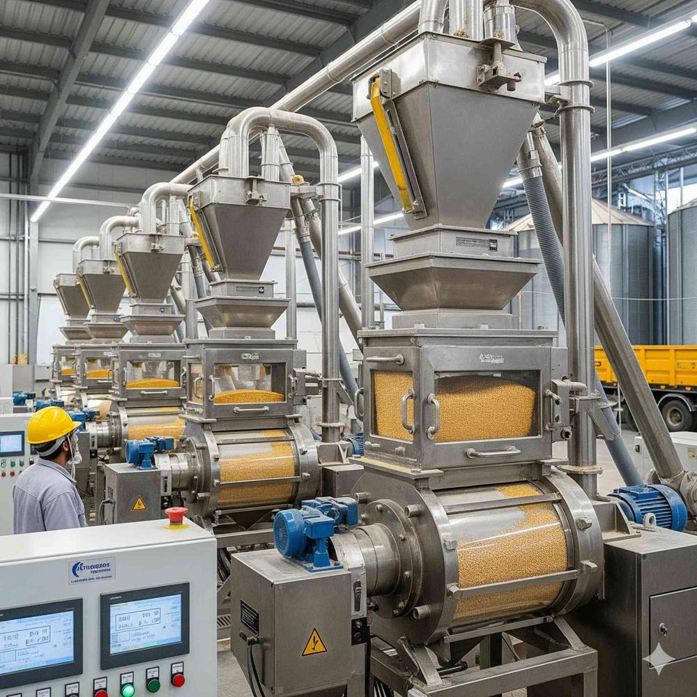 Corn Native Starch Continuous Grinding Processing Plant - Automatic Grade: Automatic