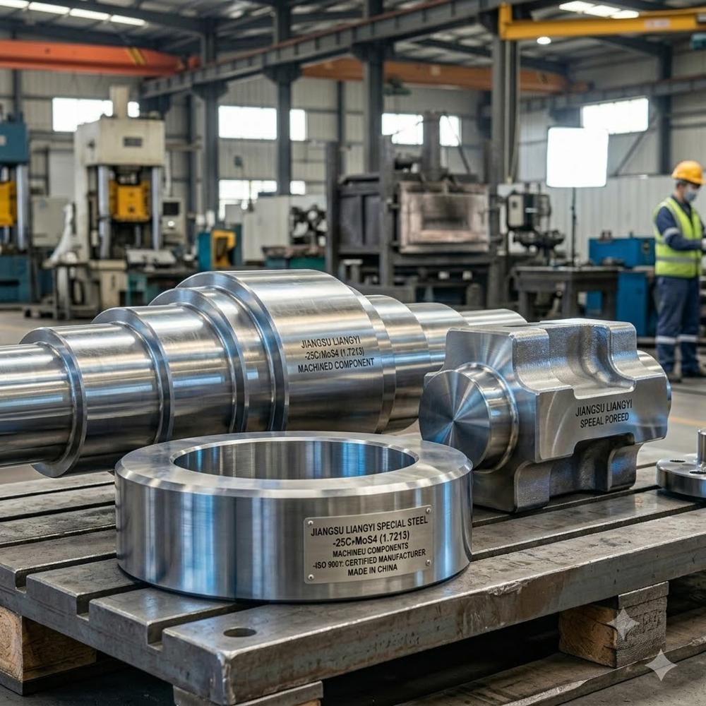 25CrMoS4 1.7213 Free Cutting Cr Mo Forgings for Oil Gas, Nuclear Power Fluid-End Modules, Valve Bodies, Shafts Rings