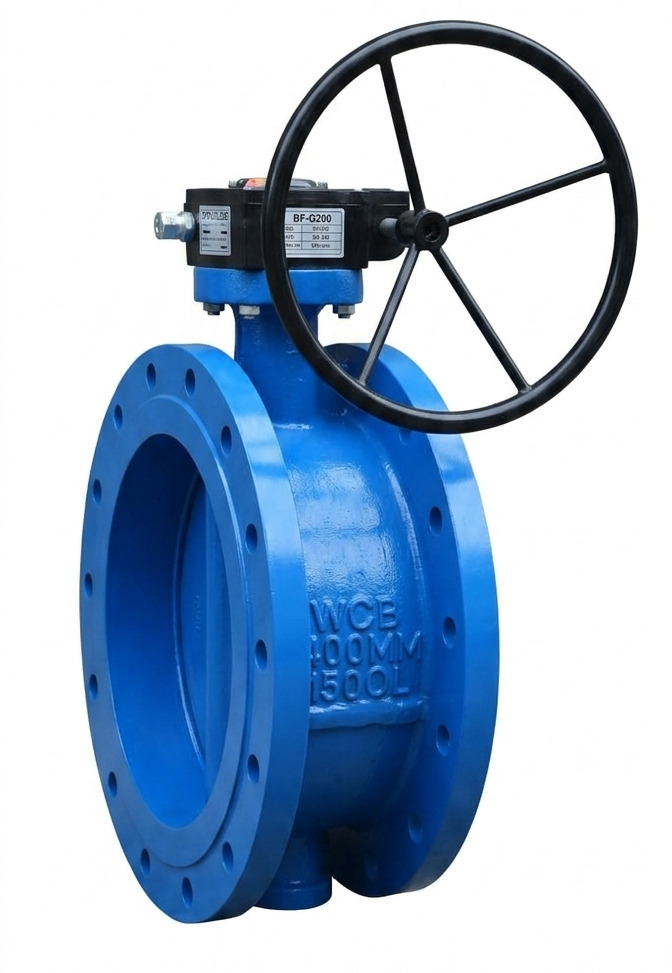 Gear Operated Double Flanged Butterfly Valve