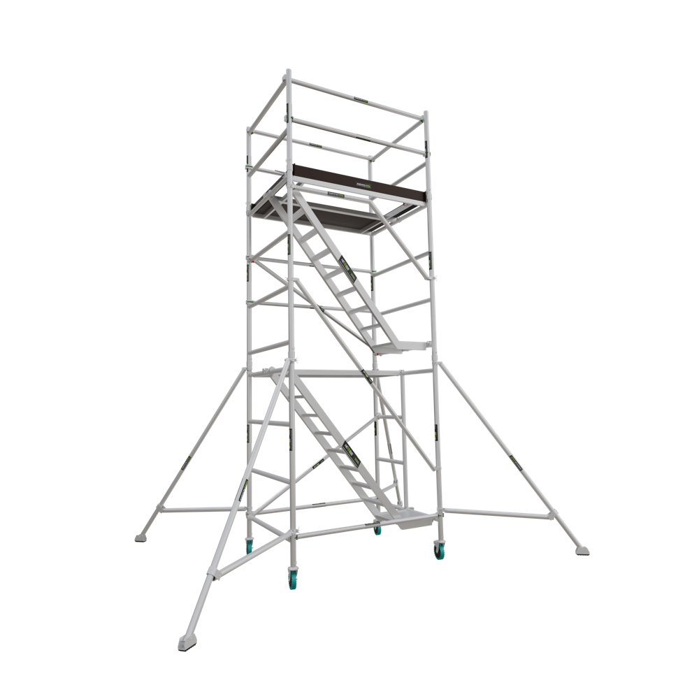 5.2m Aluminium Scaffolding 4R Stairway Version