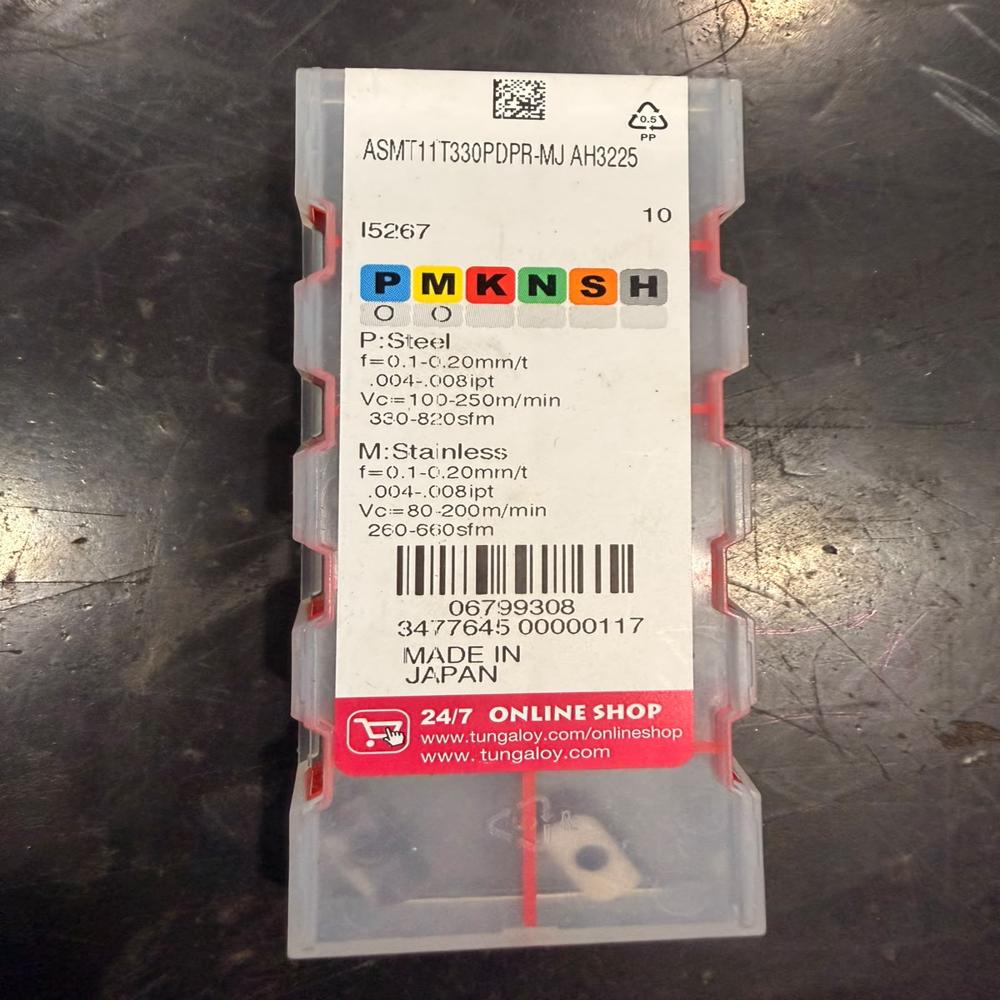 ASMT11T330PDPR-MJ AH3225 Carbide Milling Insert