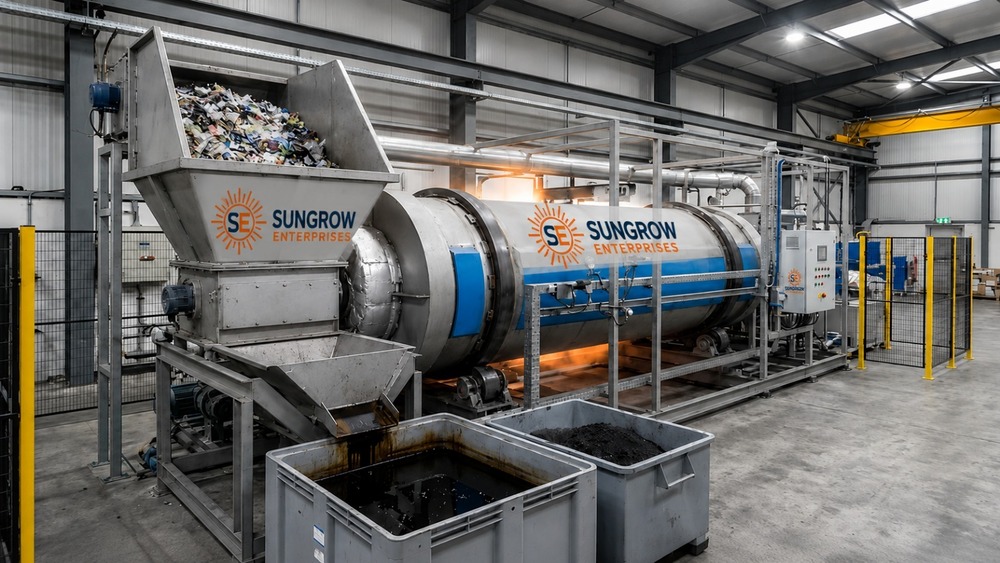 tyre pyrolysis plant