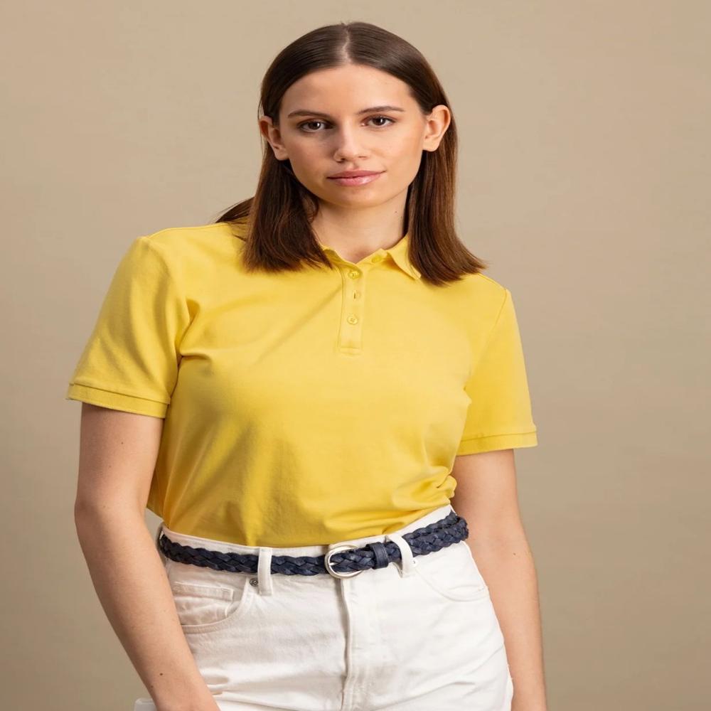 W13674 | FYNCH HATTON Ladies Stretch Collar T-Shirts