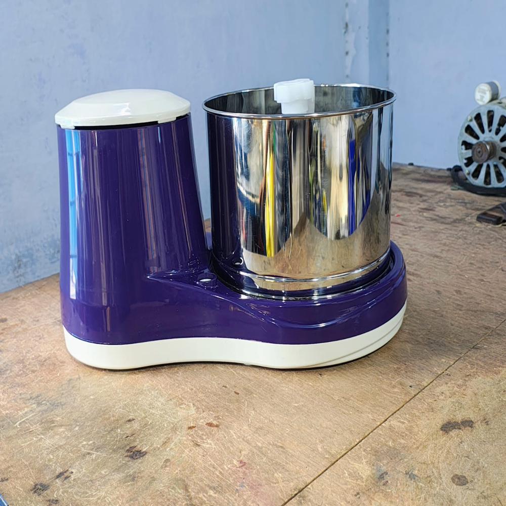 Table Top Commercial Wet Grinder - Mirror Polished Stainless Steel, 22x15x24 Inches, 1 Hp Induction Motor, Direct Drive Gear System