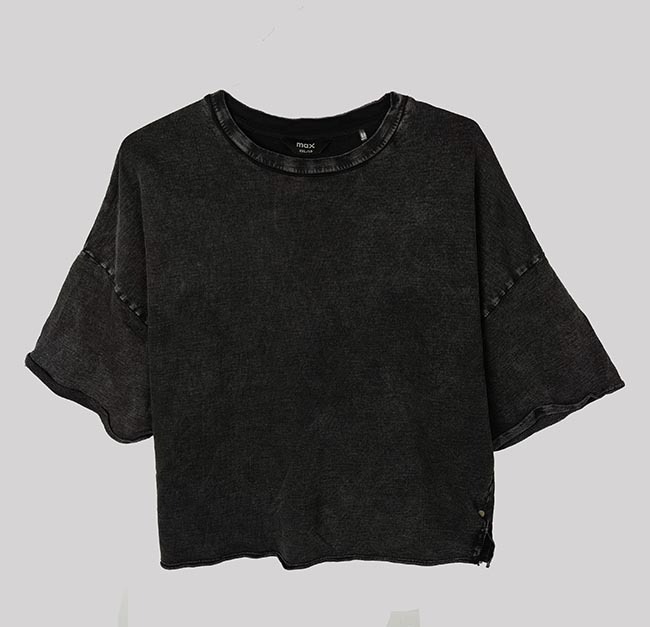 W13672 Ladies Acid Wash T-shirts