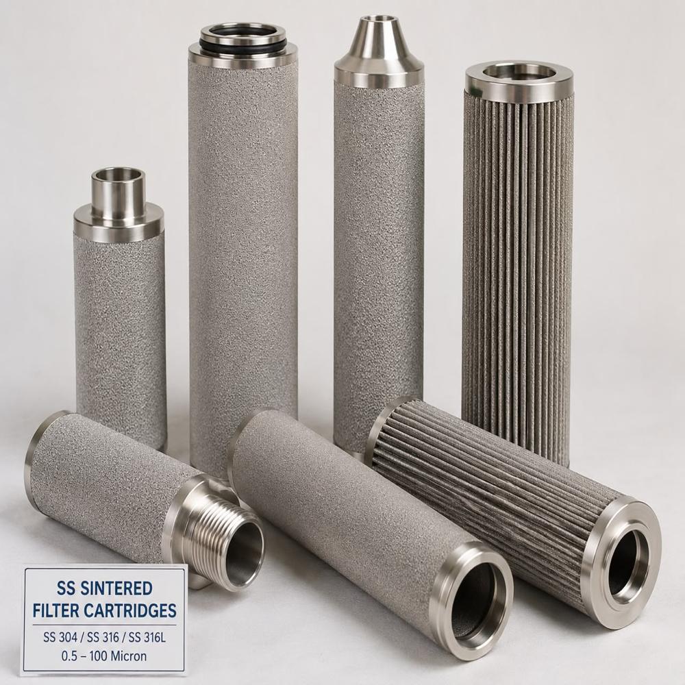 SS SINTERED FILTER CARTRIDGES