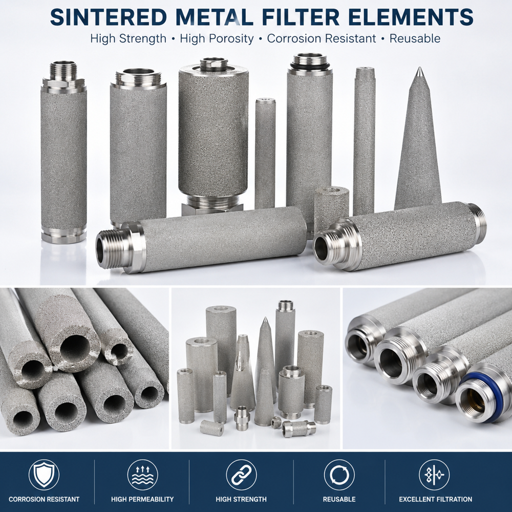 Sintered metal Element