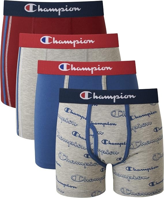 B16699 | Champion Older Boys Stretch Boxer Briefs
