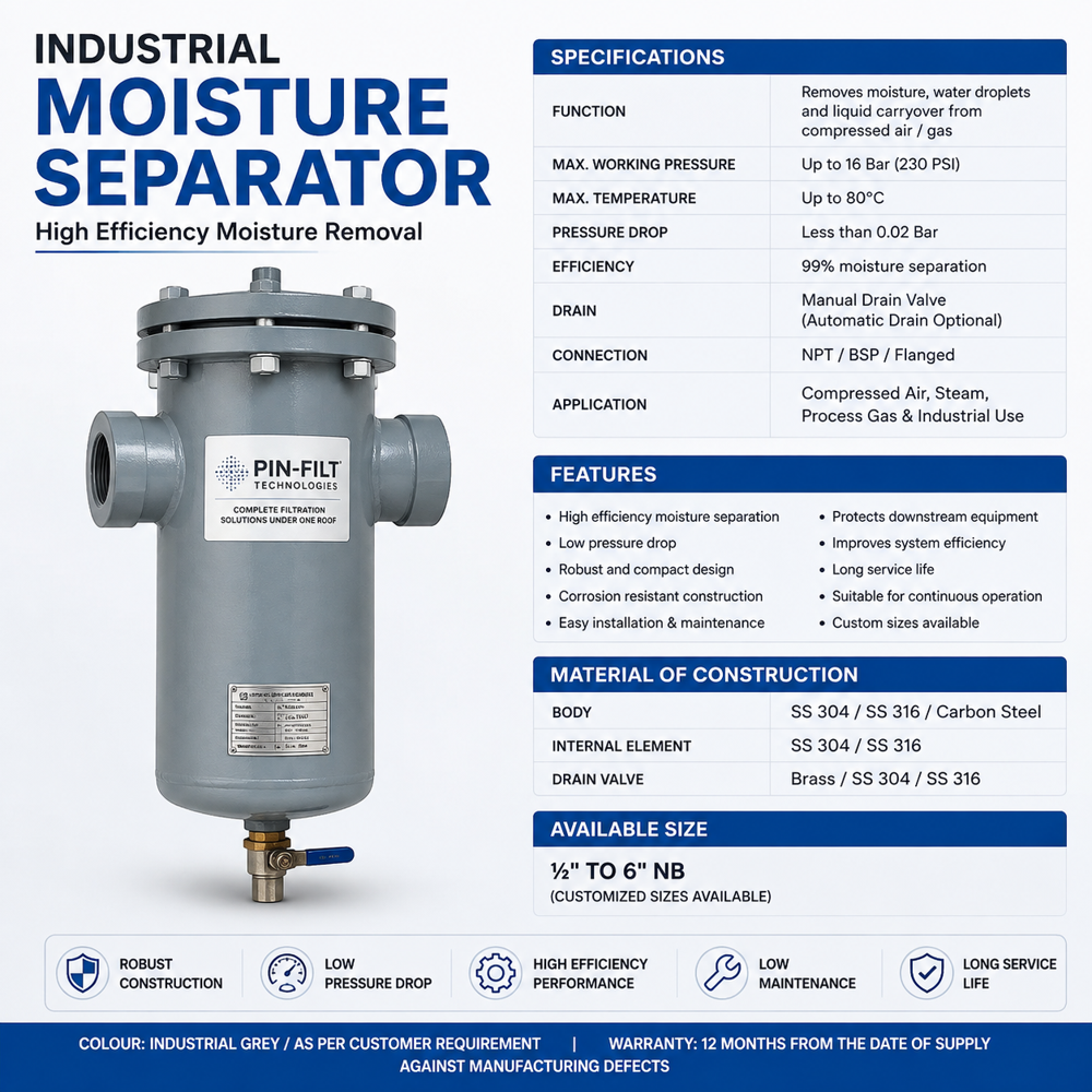 MOISTURE SEPERATORE