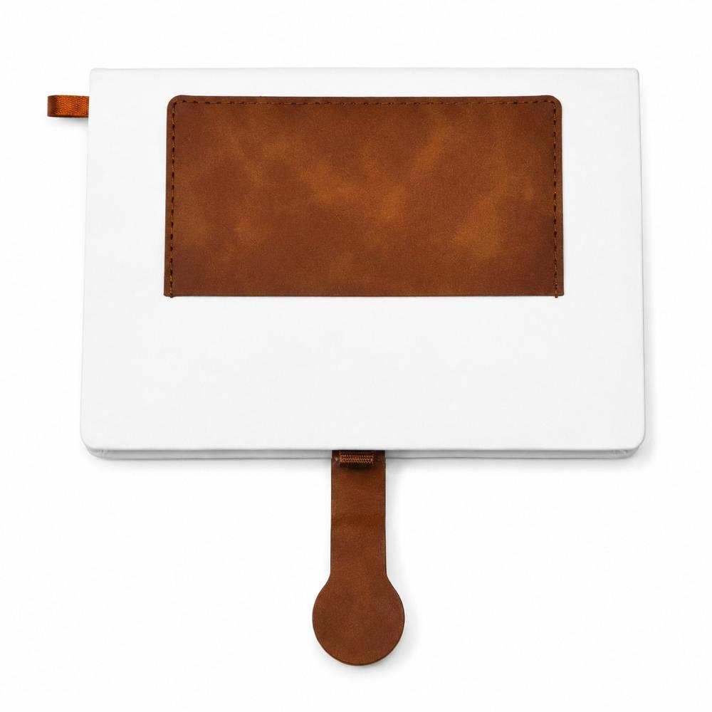A5 White Round Lock - Binding: Sewing Binding