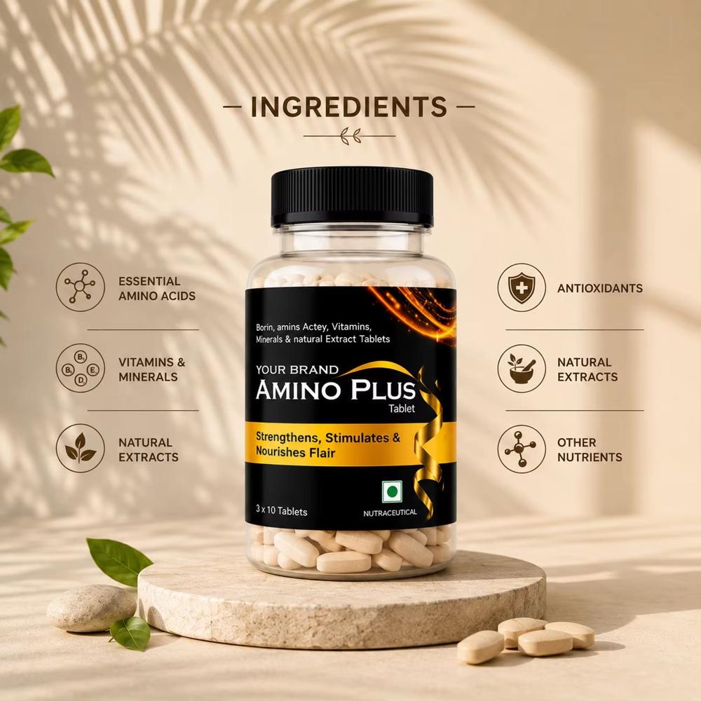 Biotin Aminoacid And Vitamin Tablets