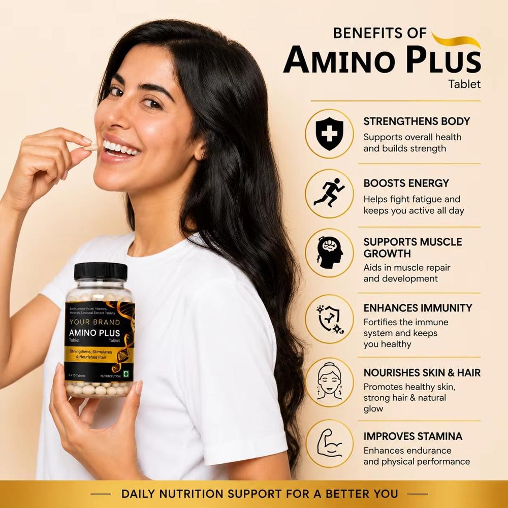 Biotin Aminoacid And Vitamin Tablets