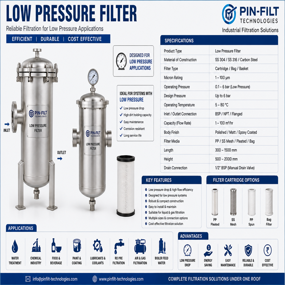 LOW PRESSURE FILTER 
