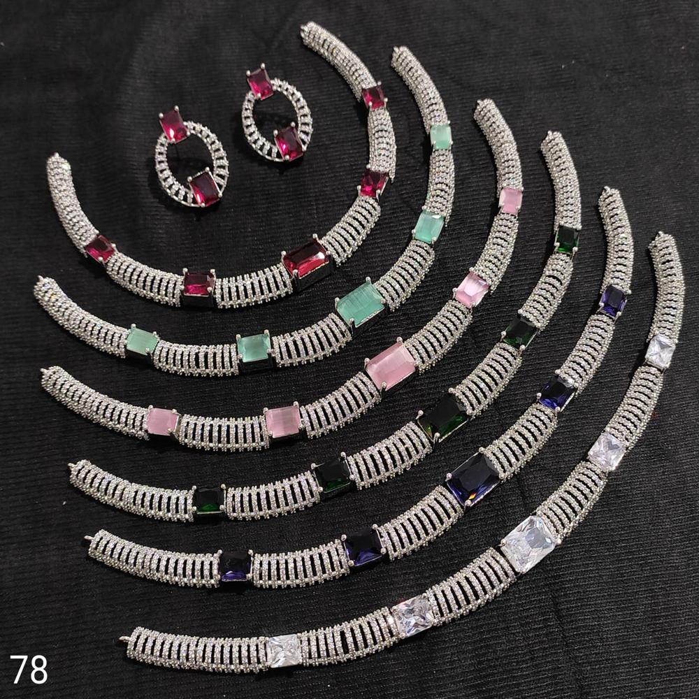 Radiant Prism Link Necklace Set