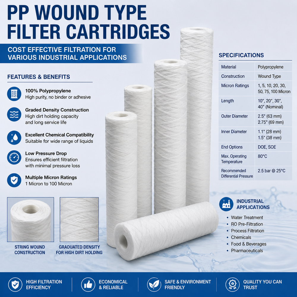 PP WOUND TYPE FILTER CARTRIDGES