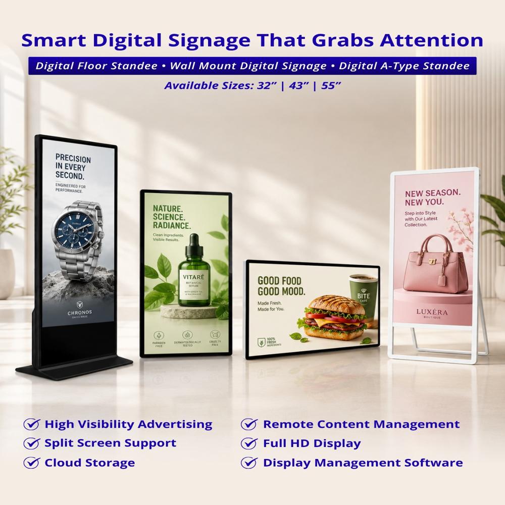 A Frame Digital standee