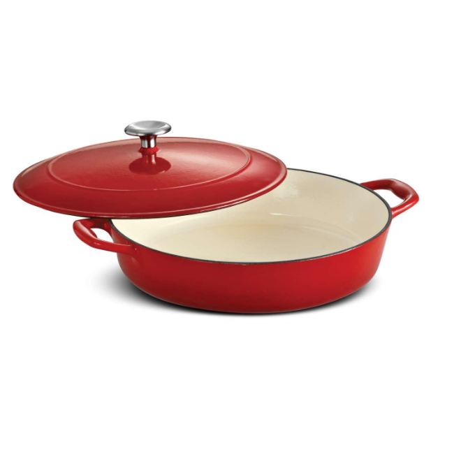 TRAMONTINA BESTOW BRAISER ROUND RED COLOUR