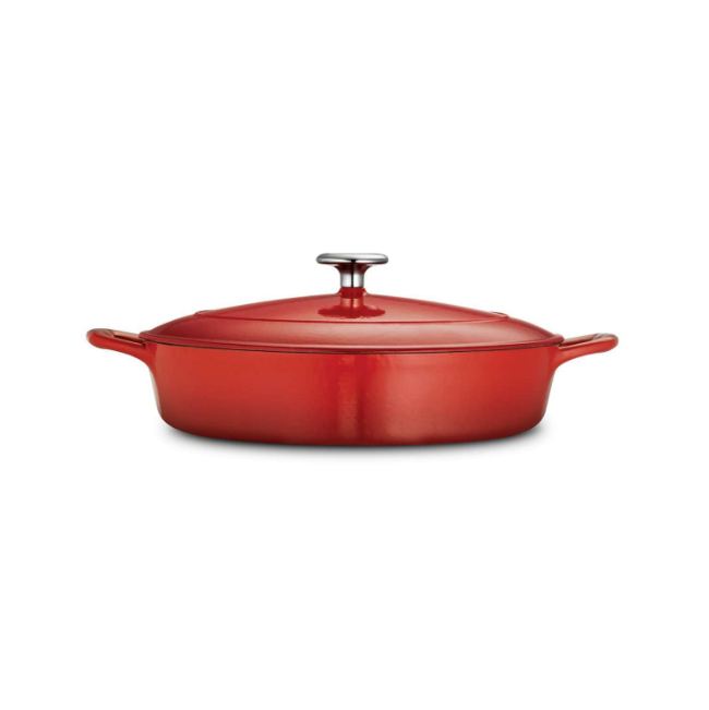 TRAMONTINA BESTOW BRAISER ROUND RED COLOUR