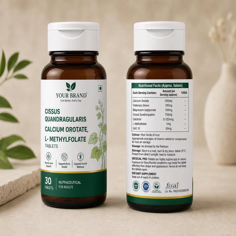 Cissus Quandragularis Calcium Orotate L- Methylfolate Tablets