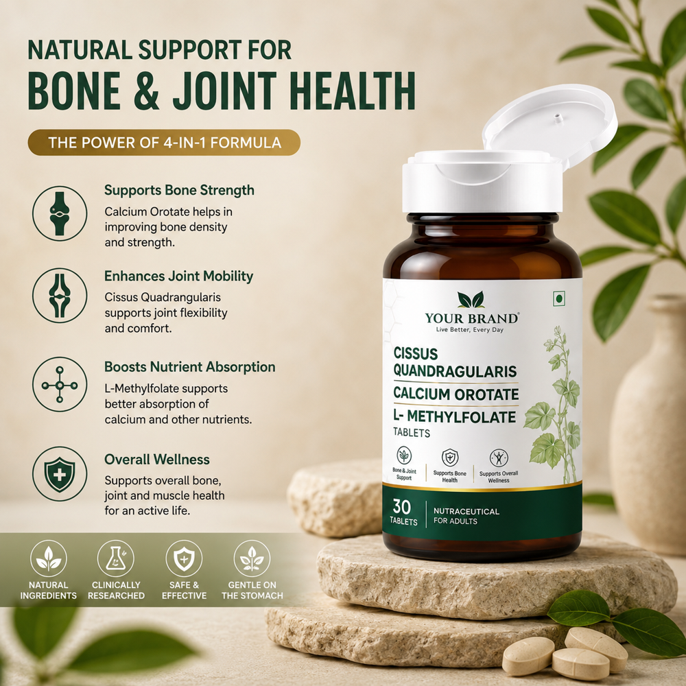 Cissus Quandragularis Calcium Orotate L- Methylfolate Tablets