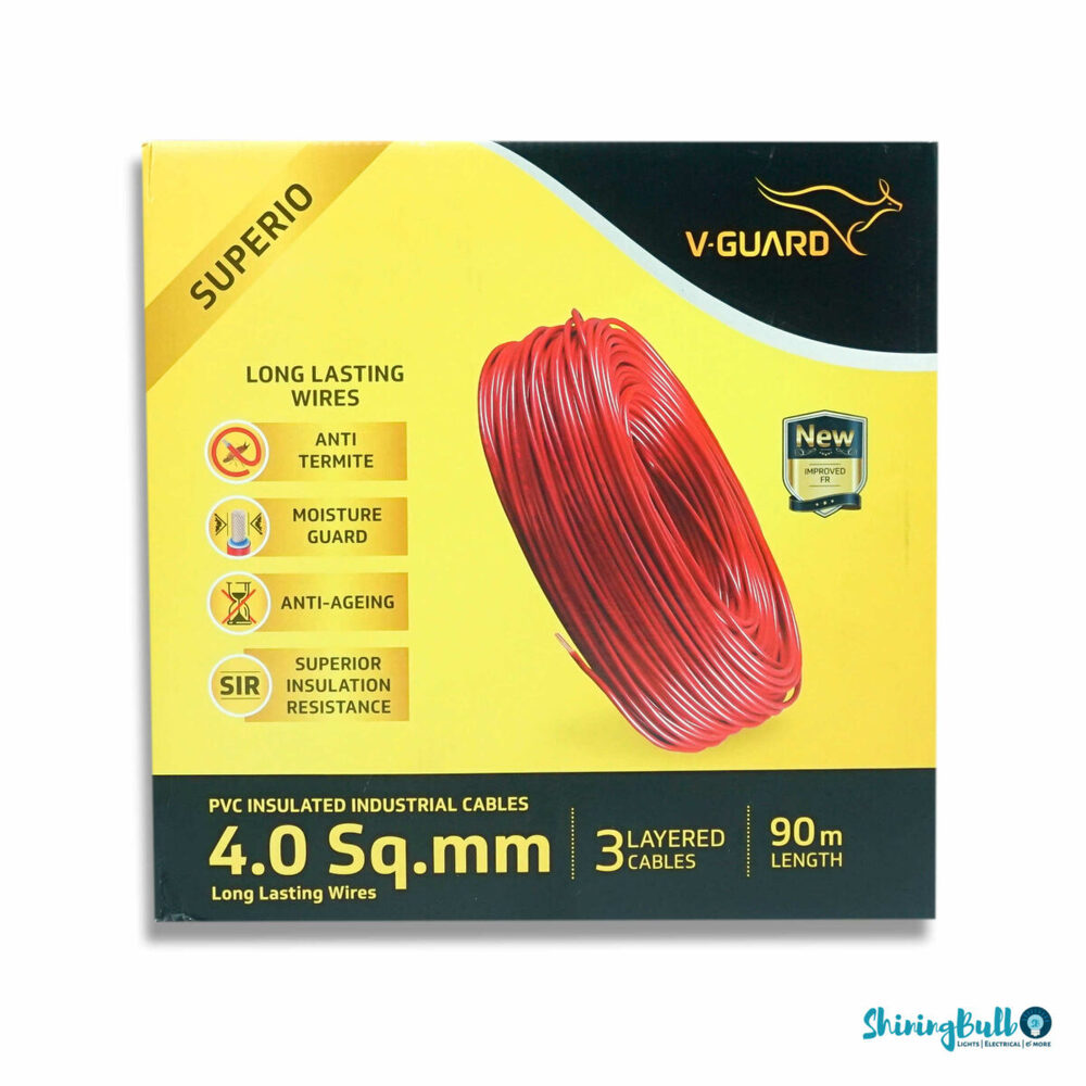 V Guard Superio 4 Sq mm Wire 90m Cable