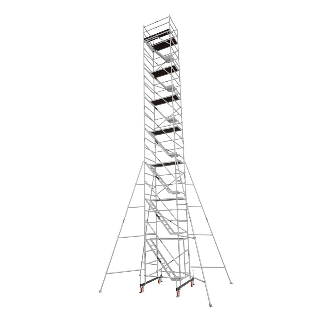 15.2m Aluminium Scaffolding 4R Stairway Version
