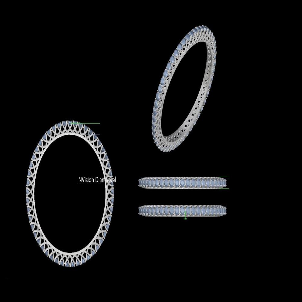 Criss Cross Semi Pacheli LabGrown Diamond Bangles