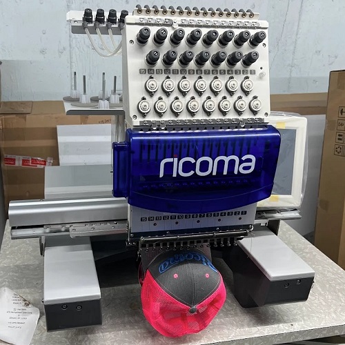 Ricoma TC-1501 15-Needle Single Head Commercial Embroidery Machine 