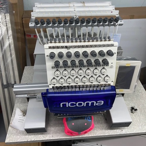 Ricoma TC-1501 15-Needle Single Head Commercial Embroidery Machine 