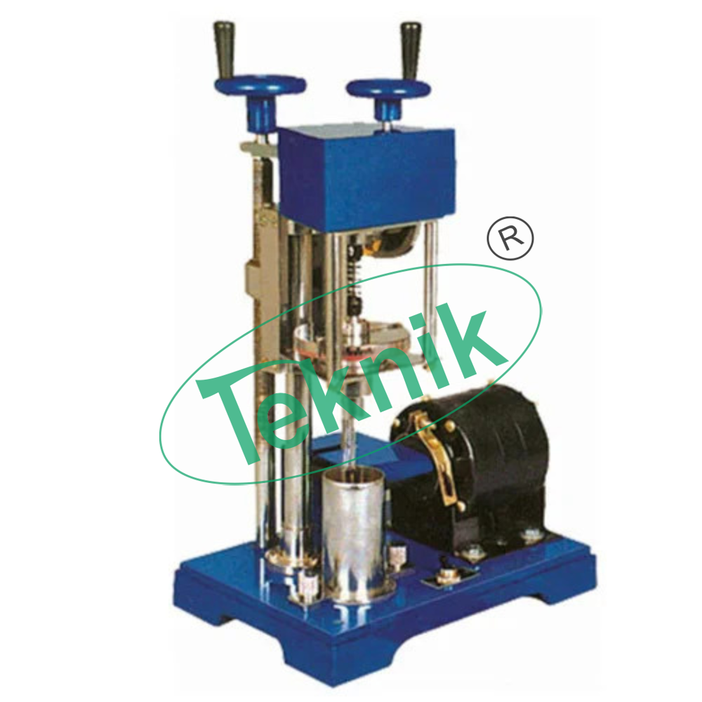 Laboratory Vane Shear Apparatus - Adjustable Torque Head With Hand Wheel Mechanism, Includes Soil Sample Container & Four Torsion Springs