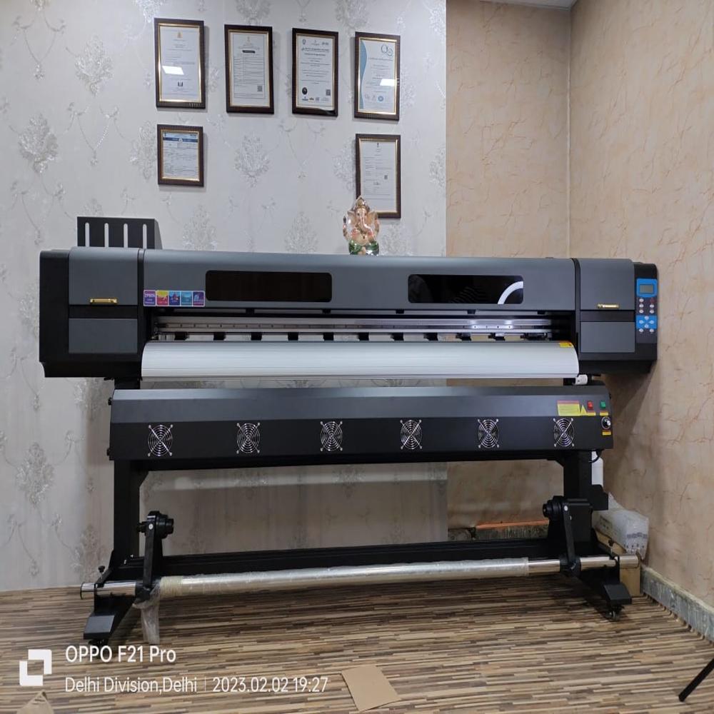 Ms Eco Solvent Printer - Steel Frame 3150x790x1400 Mm, Eco Solvent Inkjet, 35 Sqm/hr, Auto Media Feed