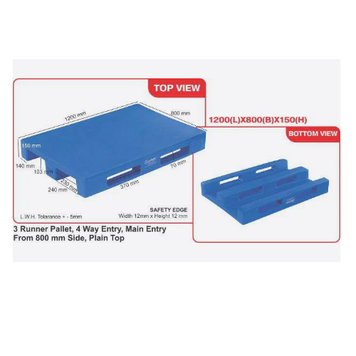 Supreme 1200x 800 x 150 Roto Moulded Pallet
