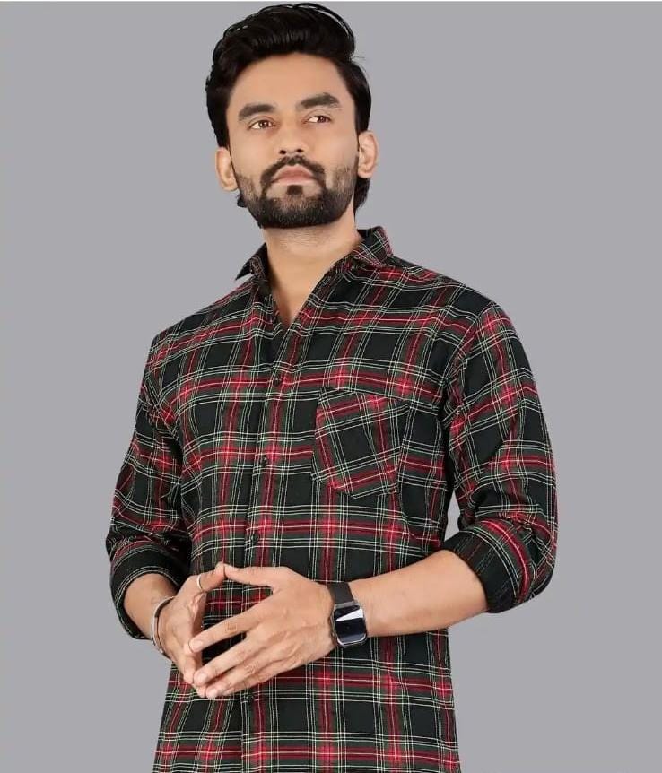 MENS CASUAL SHIRT WITH FULL SLEEVE & CHECK DESIGN & OFFICE WEAR COLLECTION