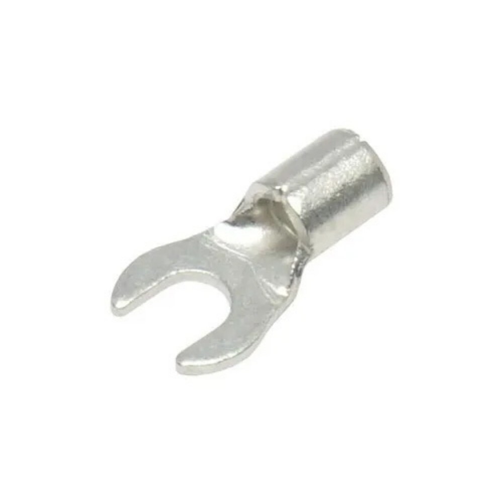 U Type Copper Lugs - 6 Sq Mm Diameter, Zinc Plated For Durability, Silver Color For Sleek Appearance | Ideal For Industrial Applications