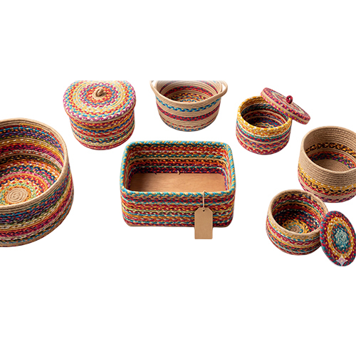 L- 8 W8 - H-10 Inch Jute Basket