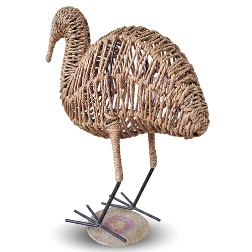 Jute And Metal Bird