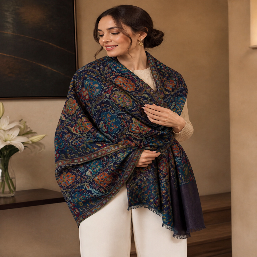 Merino Wool woven Kani Stoles