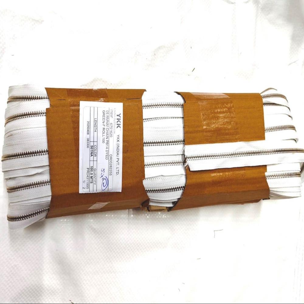 YKK 05 RMNM NICKEL CHAIN PB14 DYED SIZE 05 ZIPPER TYPE