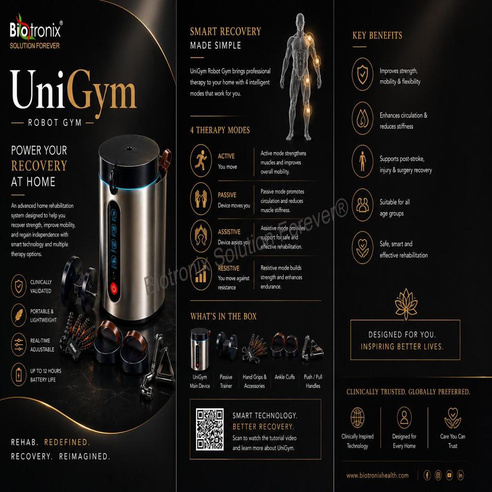 Premium UniGym Rehabilitation Robot for Home and Clinical Use
