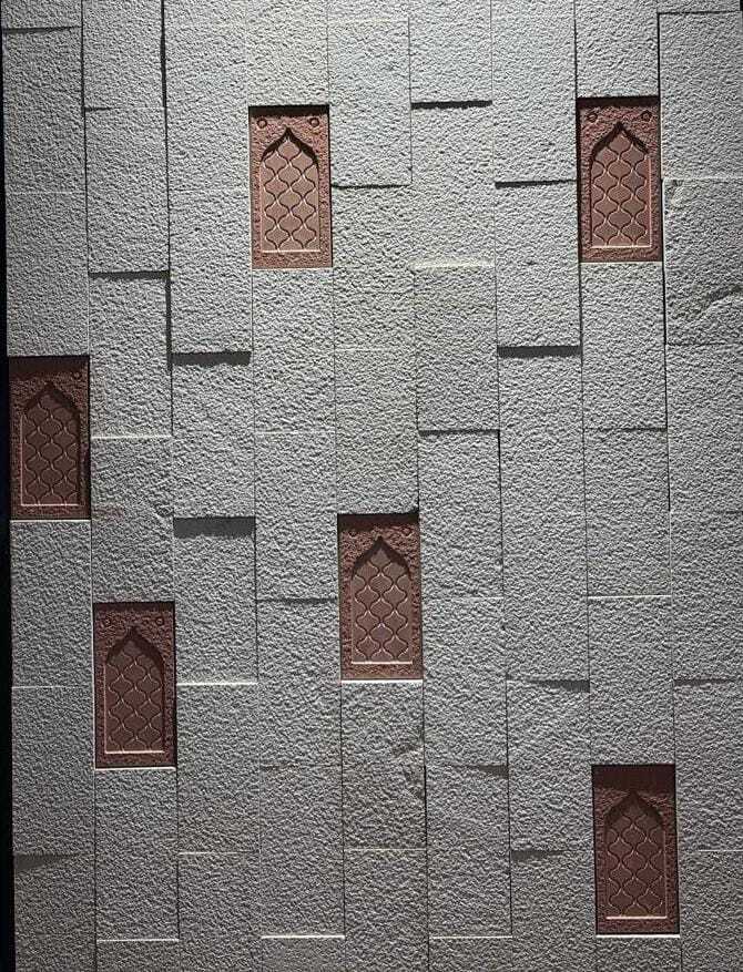 White With Red Dewali Tiles