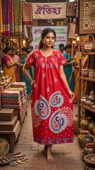 Red Golgala Nighty