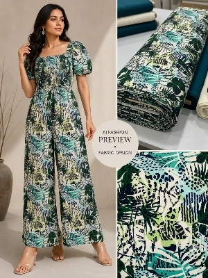 Poly Crepe Fabric - Material: 100% Polyester