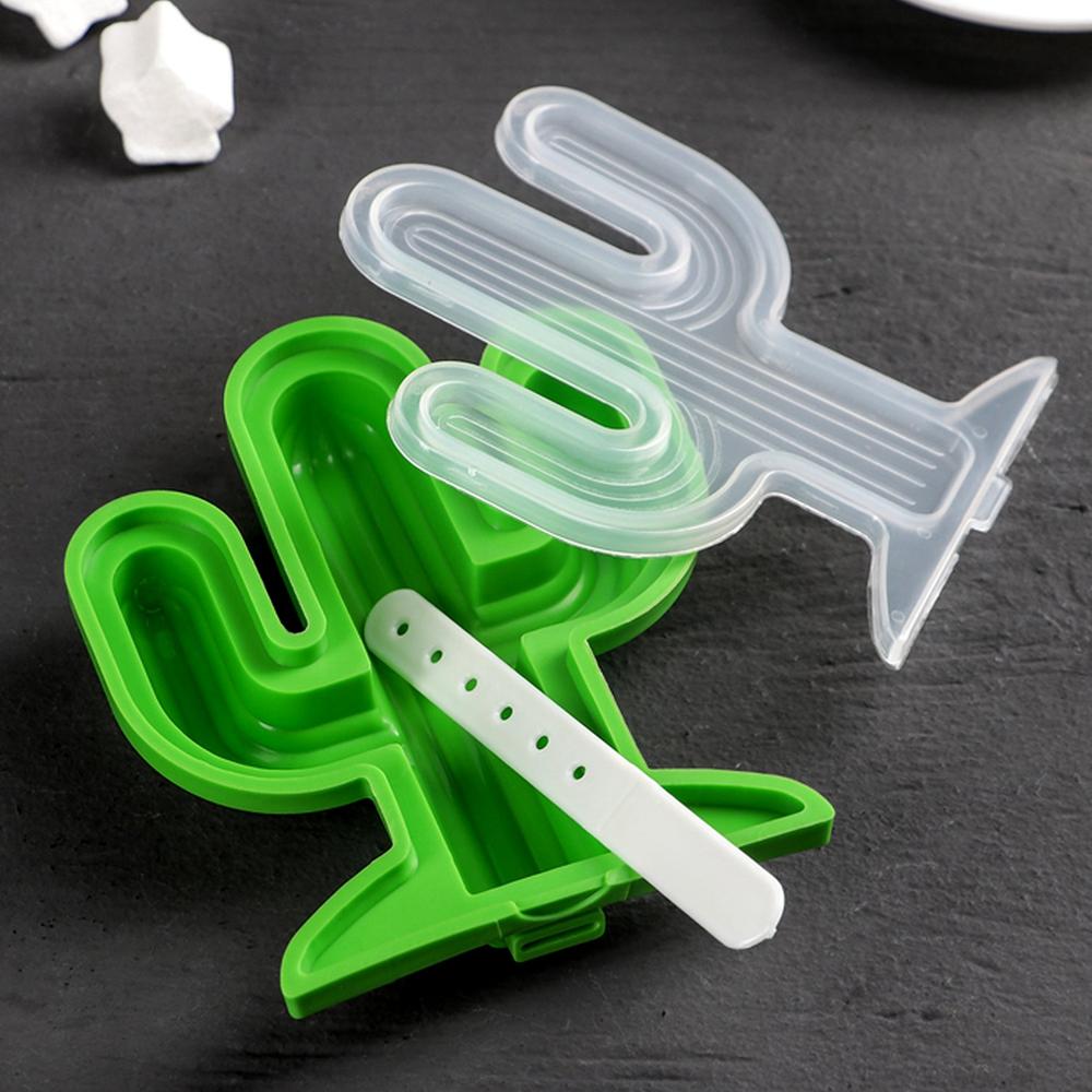 Cactus Shape Sicle Molds - Durable Silicone Ice Cream Mould Diy Ice Kitchen Tool - Application: As Per Product Requirement