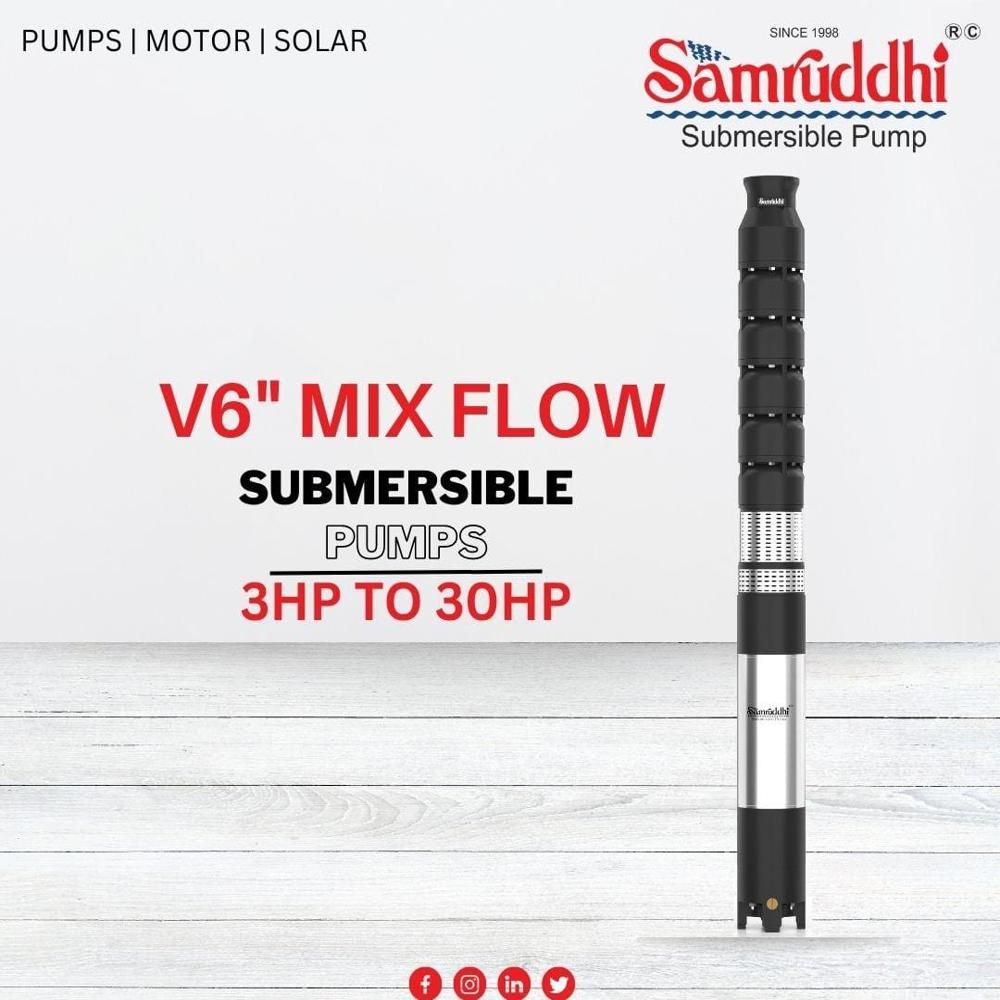 V6 Submersible Pump - Material: Cast Iron
