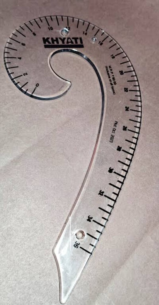 french curve 6 scale printed eco.