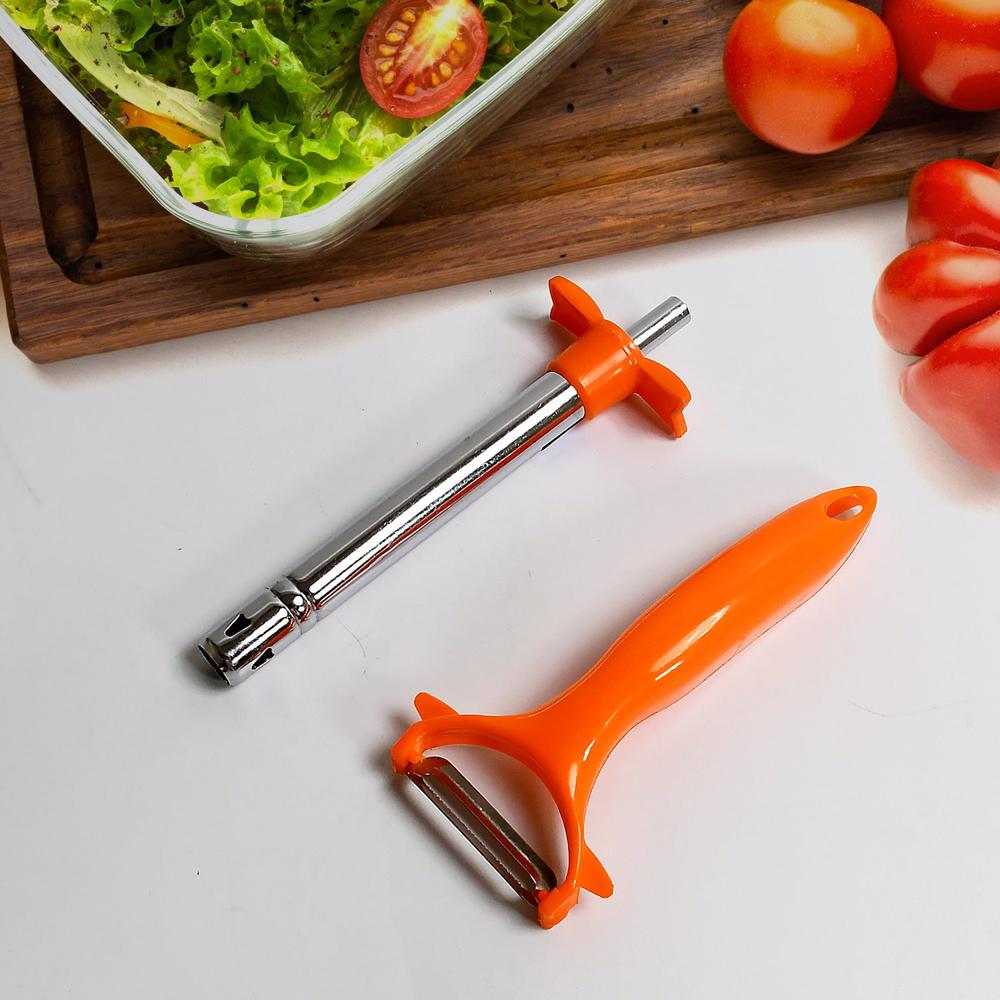 2 In 1 Kitchen Combo Lighter With Vegetable Cutter Peeler For Kitchen (2 Pc Set) - Application: As Per Product Requirement