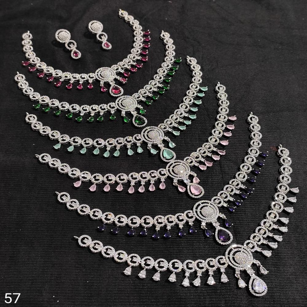 Royal Halo Drop Necklace Set