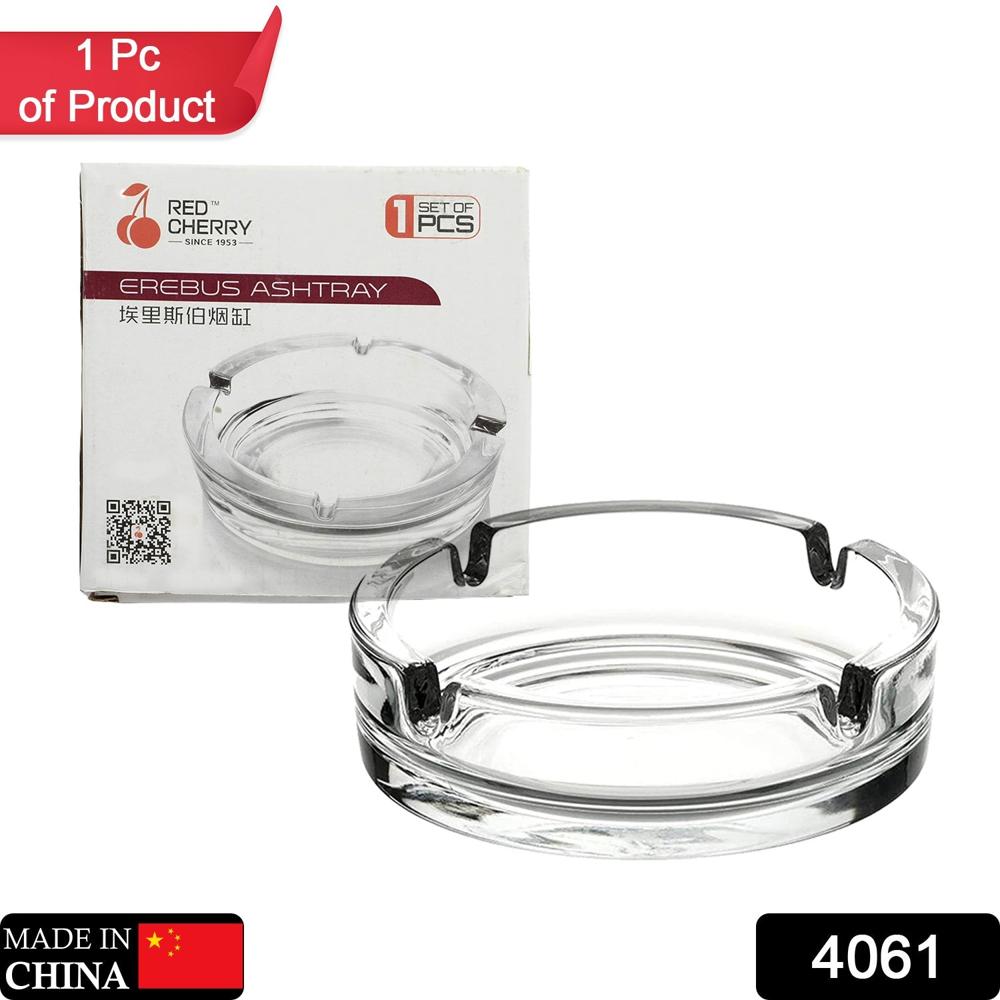 Glass Crystal Round Ashtray - Application: As Per Product Requirement