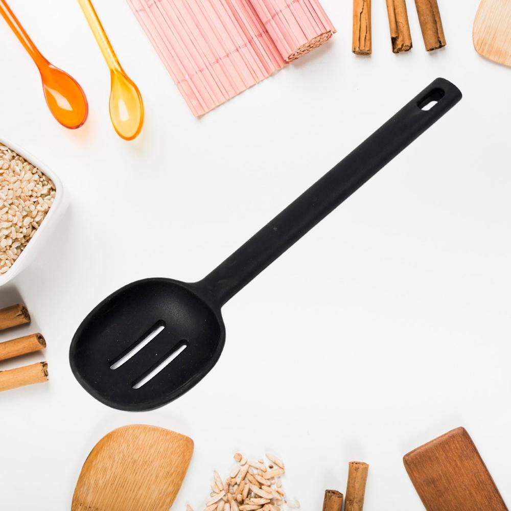 Silicon Non-Stick Heat Resistant Kitchen Item Premium Spoon ( 1Pc ) - Application: As Per Product Requirement